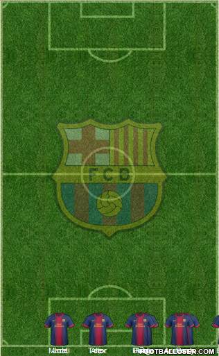 F.C. Barcelona Formation 2013