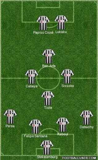 Newcastle United Formation 2013
