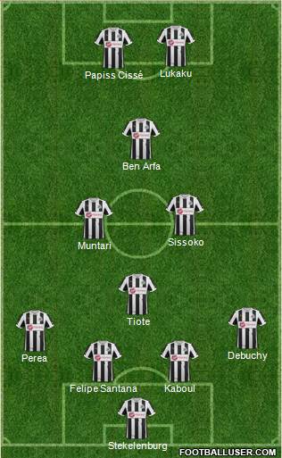 Newcastle United Formation 2013