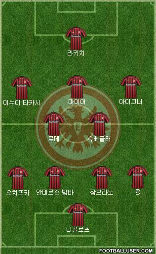 Eintracht Frankfurt Formation 2013