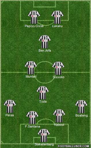 Newcastle United Formation 2013