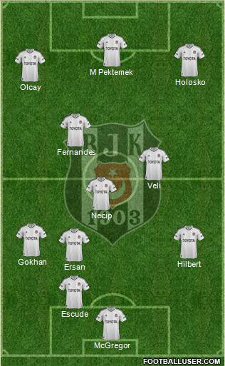 Besiktas JK Formation 2013