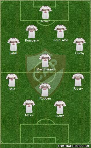 Platense football formation