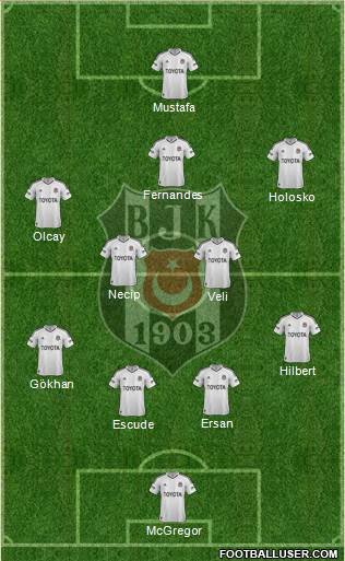 Besiktas JK Formation 2013