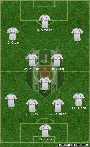 Besiktas JK Formation 2013