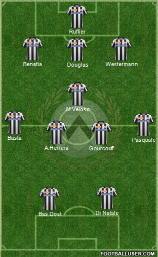 Udinese Formation 2013
