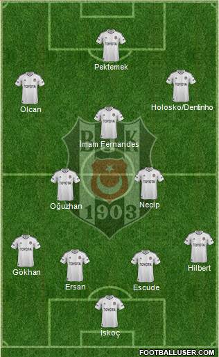 Besiktas JK Formation 2013