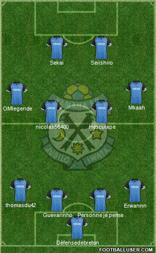 Jubilo Iwata Formation 2013
