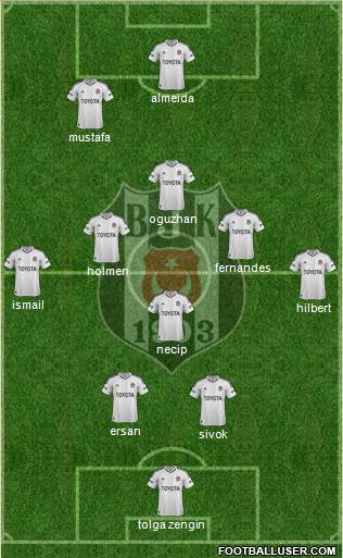 Besiktas JK Formation 2013