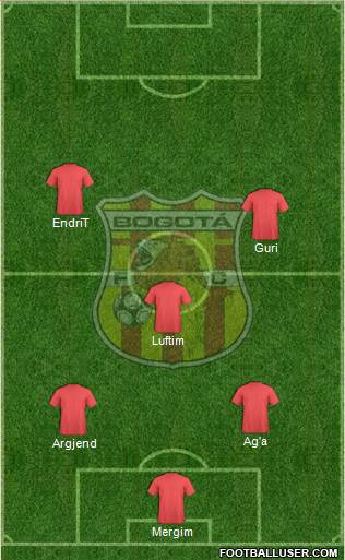 CD Bogotá FC Formation 2013
