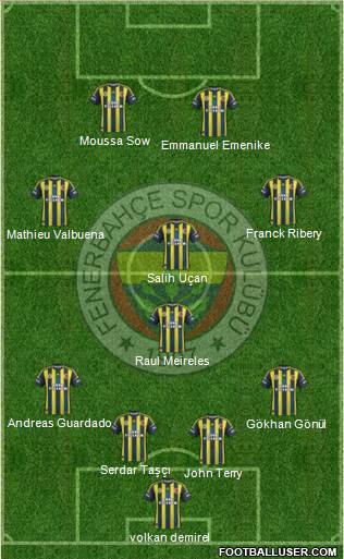 Fenerbahçe SK Formation 2013