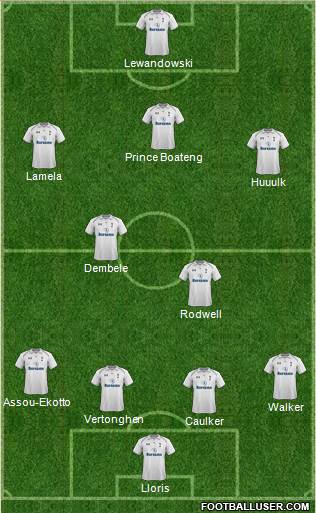 Tottenham Hotspur Formation 2013
