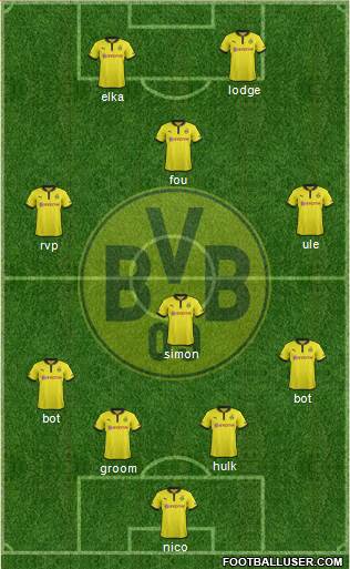 Borussia Dortmund Formation 2013