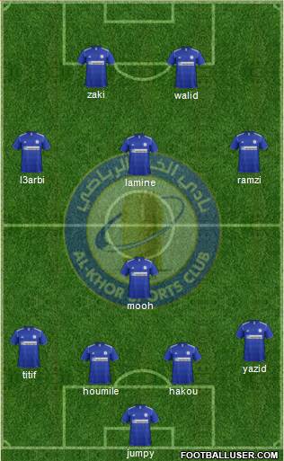 Al-Khor Sports Club Formation 2013