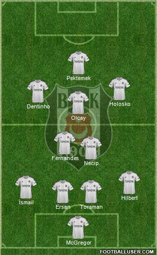 Besiktas JK Formation 2013