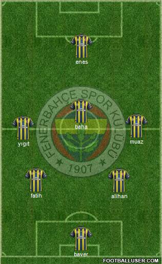 Fenerbahçe SK Formation 2013