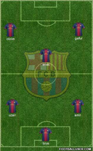 F.C. Barcelona Formation 2013