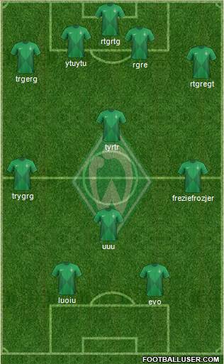 Werder Bremen Formation 2013