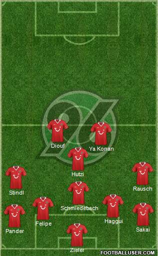 Hannover 96 Formation 2013