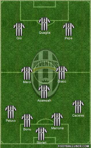 Juventus Formation 2013