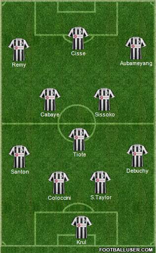 Newcastle United Formation 2013