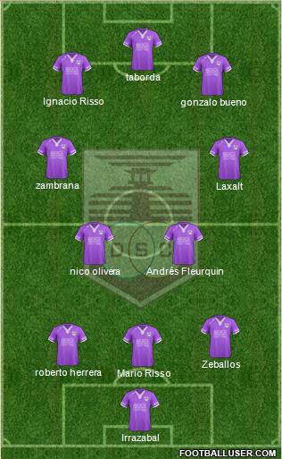 Defensor Sporting Club Formation 2013