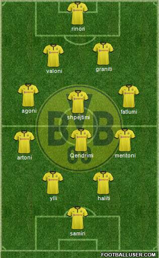 Borussia Dortmund Formation 2013