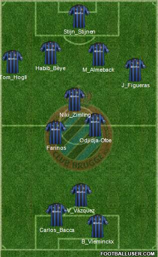 Club Brugge KV Formation 2013