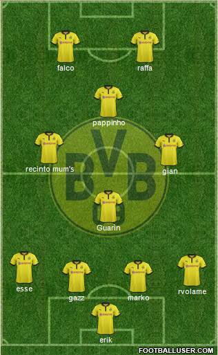 Borussia Dortmund Formation 2013