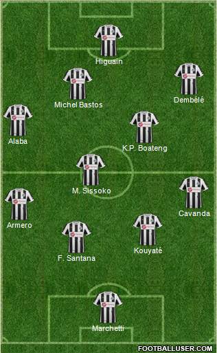 Newcastle United Formation 2013