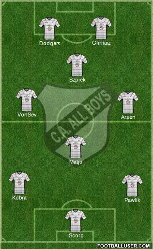 All Boys Formation 2013