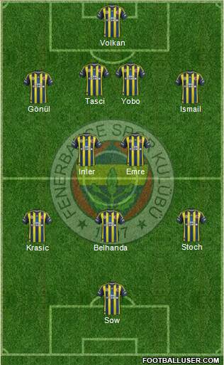 Fenerbahçe SK Formation 2013