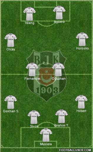 Besiktas JK Formation 2013