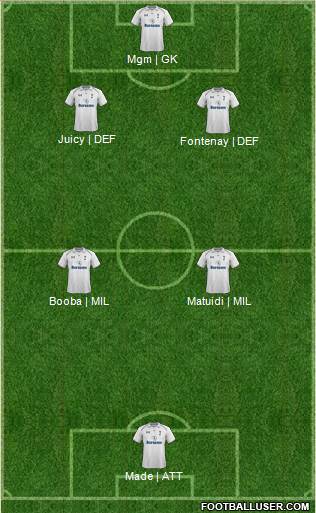 Tottenham Hotspur Formation 2013