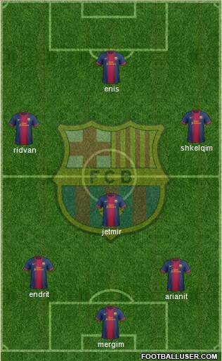 F.C. Barcelona Formation 2013
