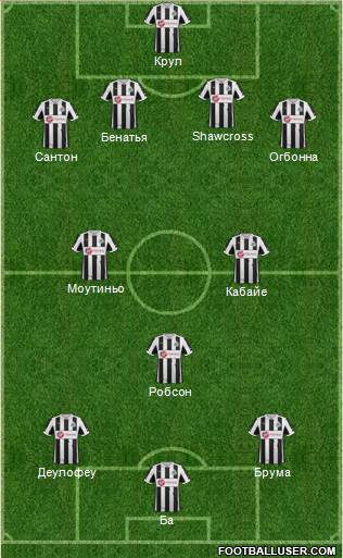 Newcastle United Formation 2013
