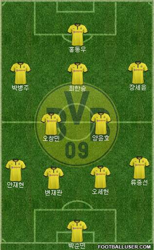 Borussia Dortmund Formation 2013