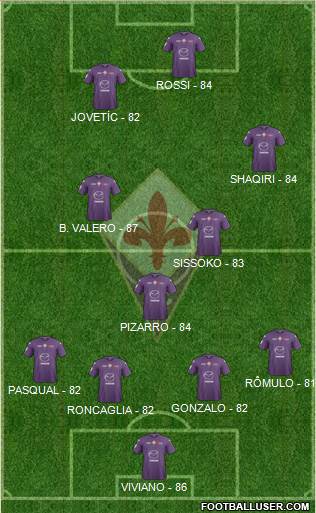 Fiorentina Formation 2013