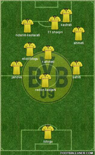 Borussia Dortmund Formation 2013