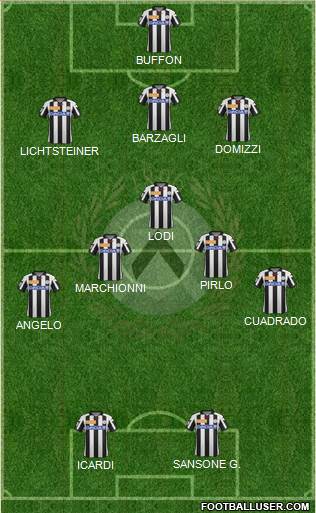 Udinese Formation 2013