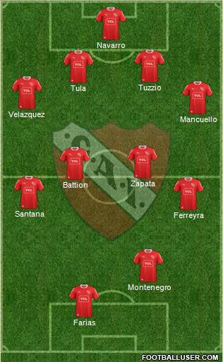 Independiente Formation 2013