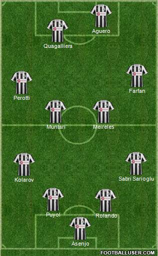 Newcastle United Formation 2013