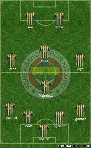 Fenerbahçe SK Formation 2013
