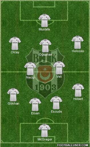 Besiktas JK Formation 2013
