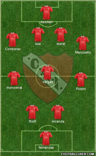 Independiente Formation 2013