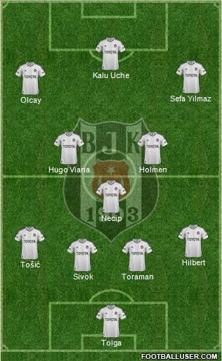 Besiktas JK Formation 2013