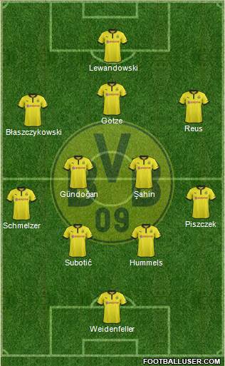 Borussia Dortmund Formation 2013