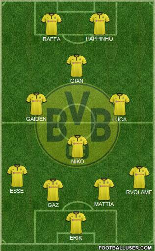Borussia Dortmund Formation 2013