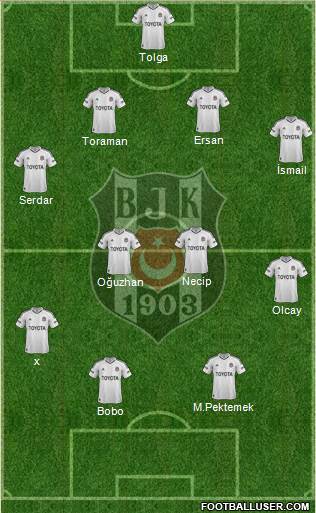 Besiktas JK Formation 2013