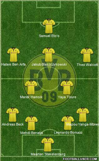 Borussia Dortmund Formation 2013